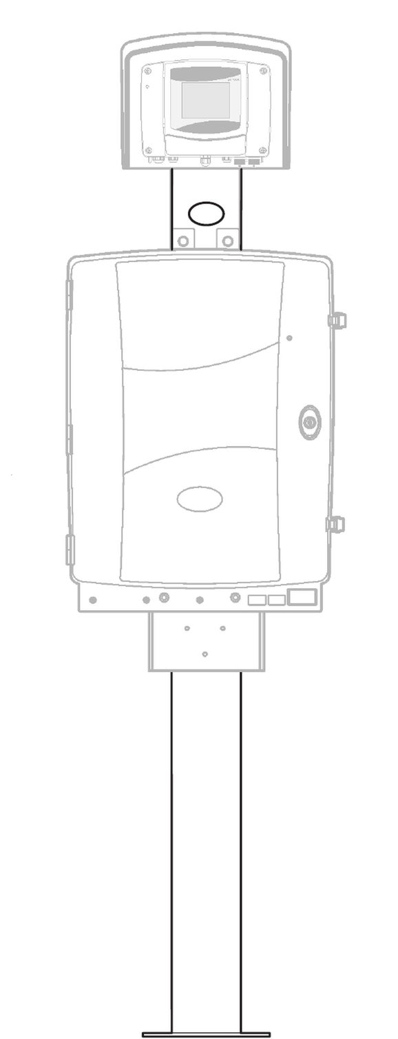 Комплект за монтаж на стойка (1,7 m) за SC анализатор с SC контролер